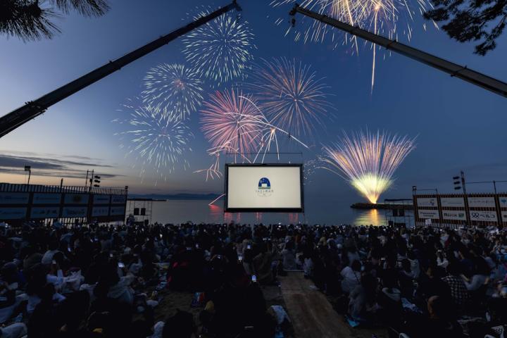 Umizoora Film Festival 2025 Collaboration Project: Awaji Island Flower 4K Movie Screening & Water Fireworks Collaboration